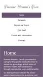 Mobile Screenshot of premierwomenscare.net