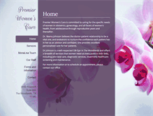 Tablet Screenshot of premierwomenscare.net